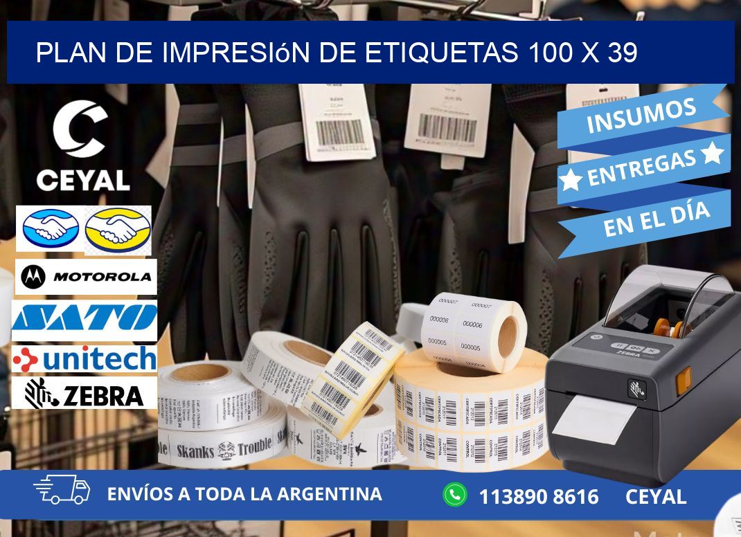 plan de impresión de etiquetas 100 x 39