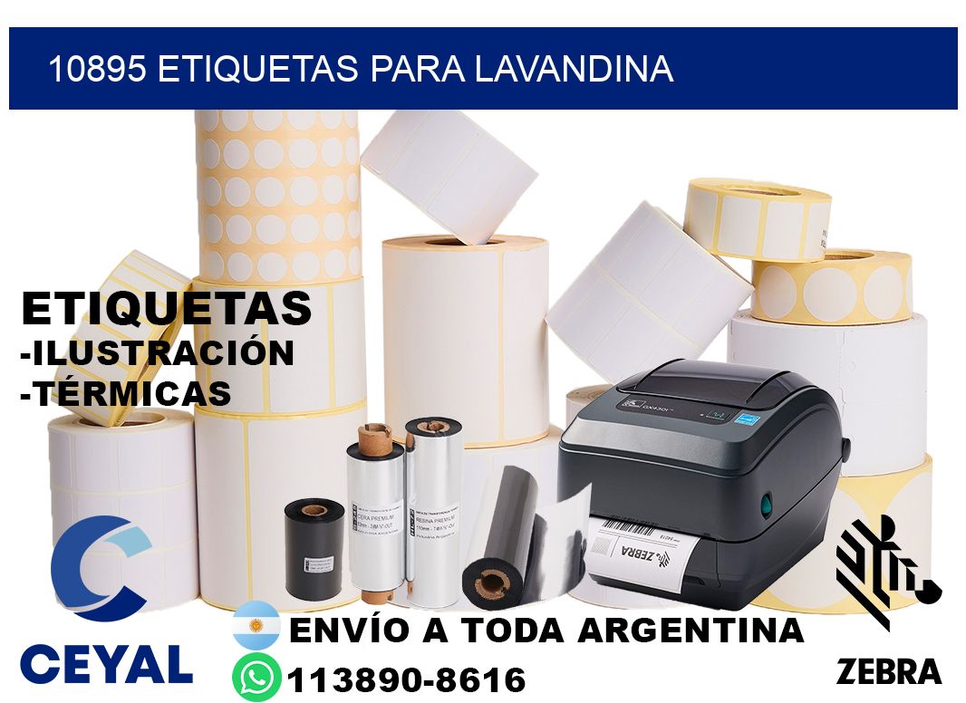 10895 Etiquetas para lavandina