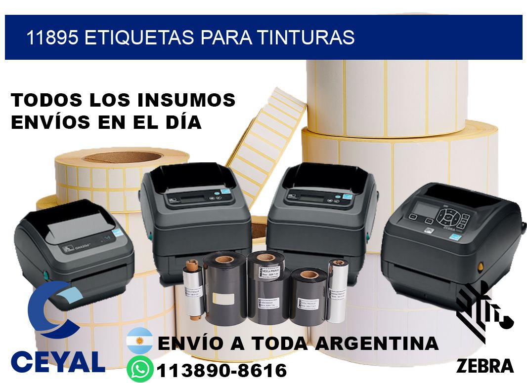 11895 Etiquetas para tinturas