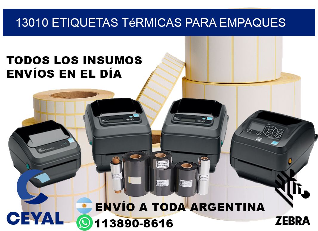 13010 Etiquetas térmicas para empaques