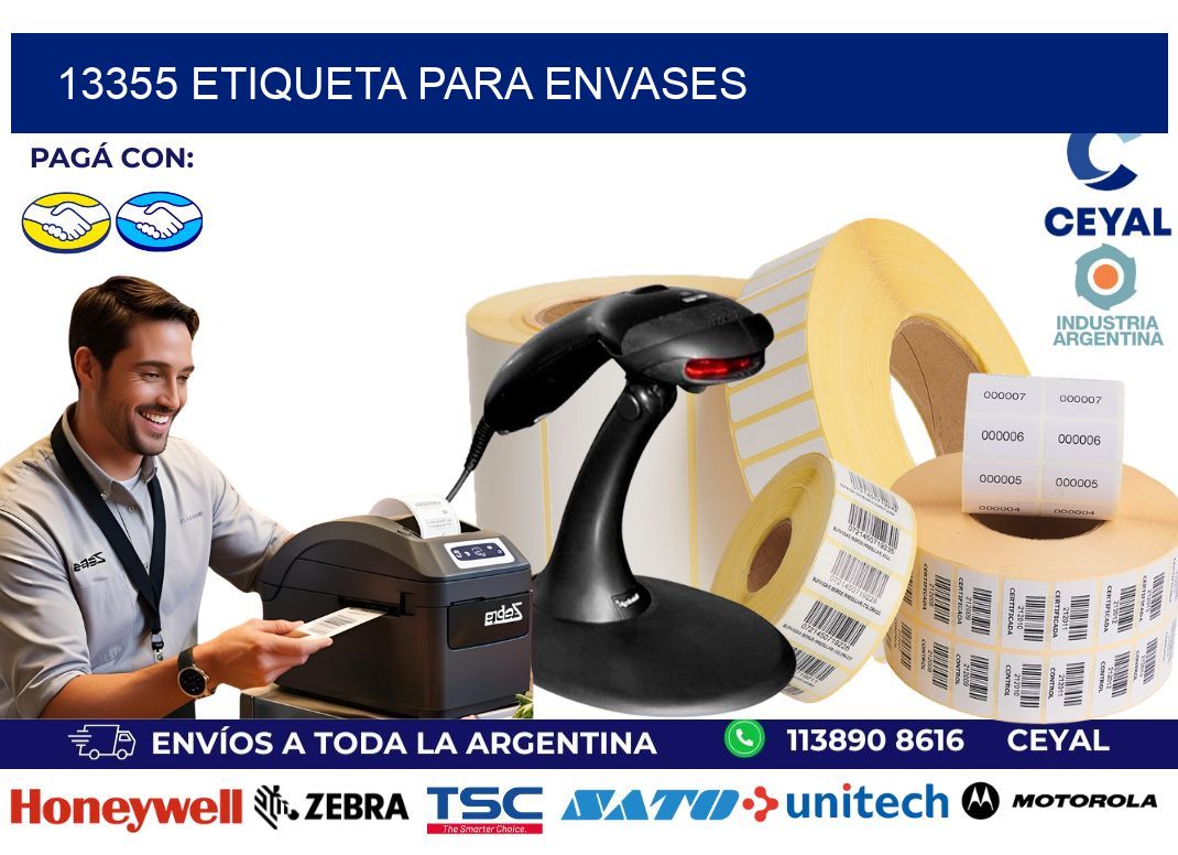 13355 Etiqueta para envases