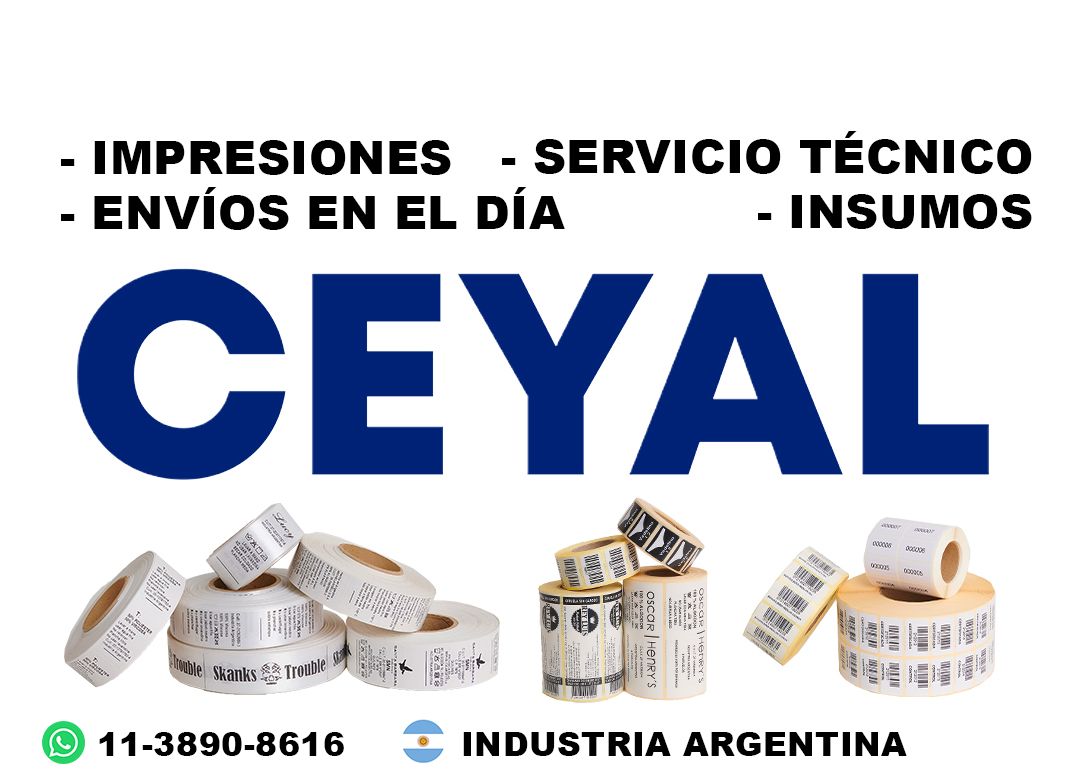 19690 Etiquetas adhesivas ean13 textil