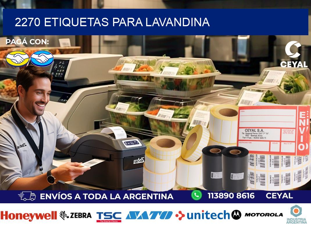 2270 Etiquetas para lavandina