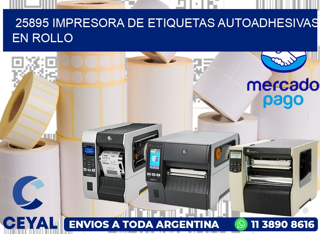 25895 impresora de etiquetas autoadhesivas en rollo