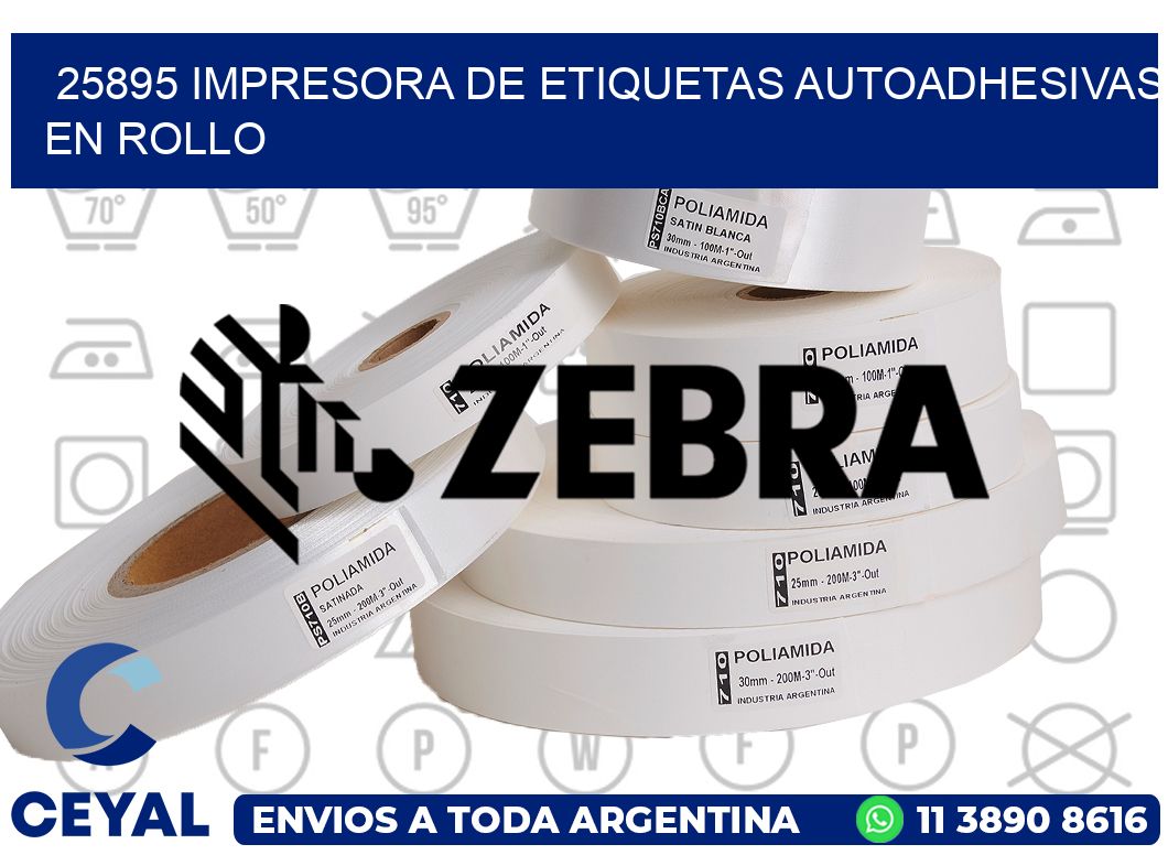 25895 impresora de etiquetas autoadhesivas en rollo