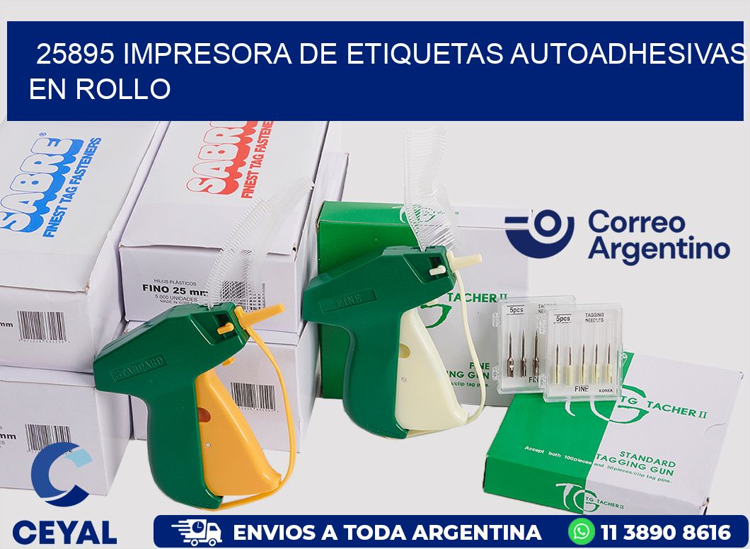 25895 impresora de etiquetas autoadhesivas en rollo