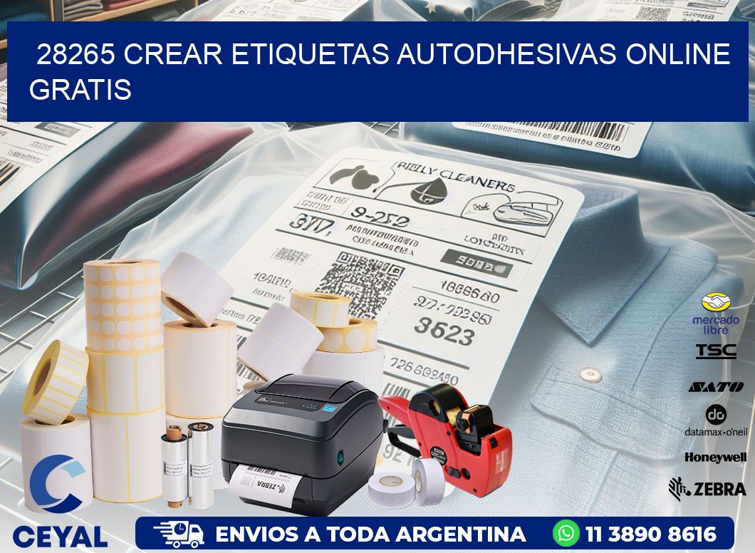 28265 Crear etiquetas autodhesivas online gratis