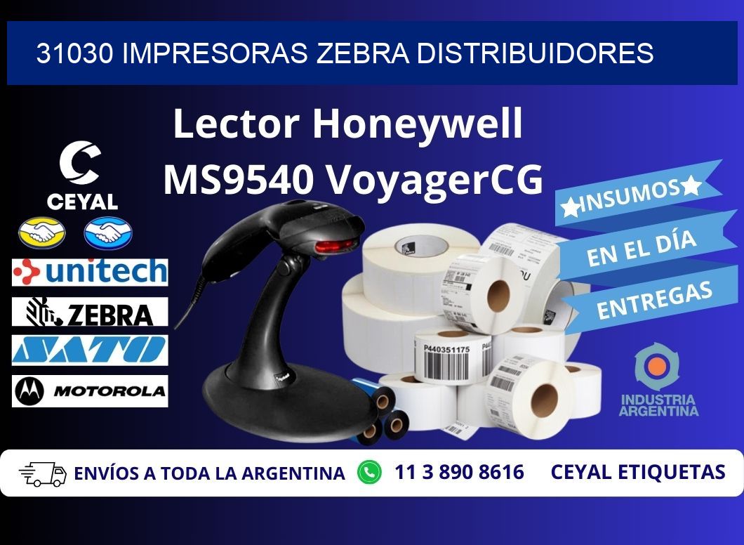 31030 impresoras Zebra distribuidores