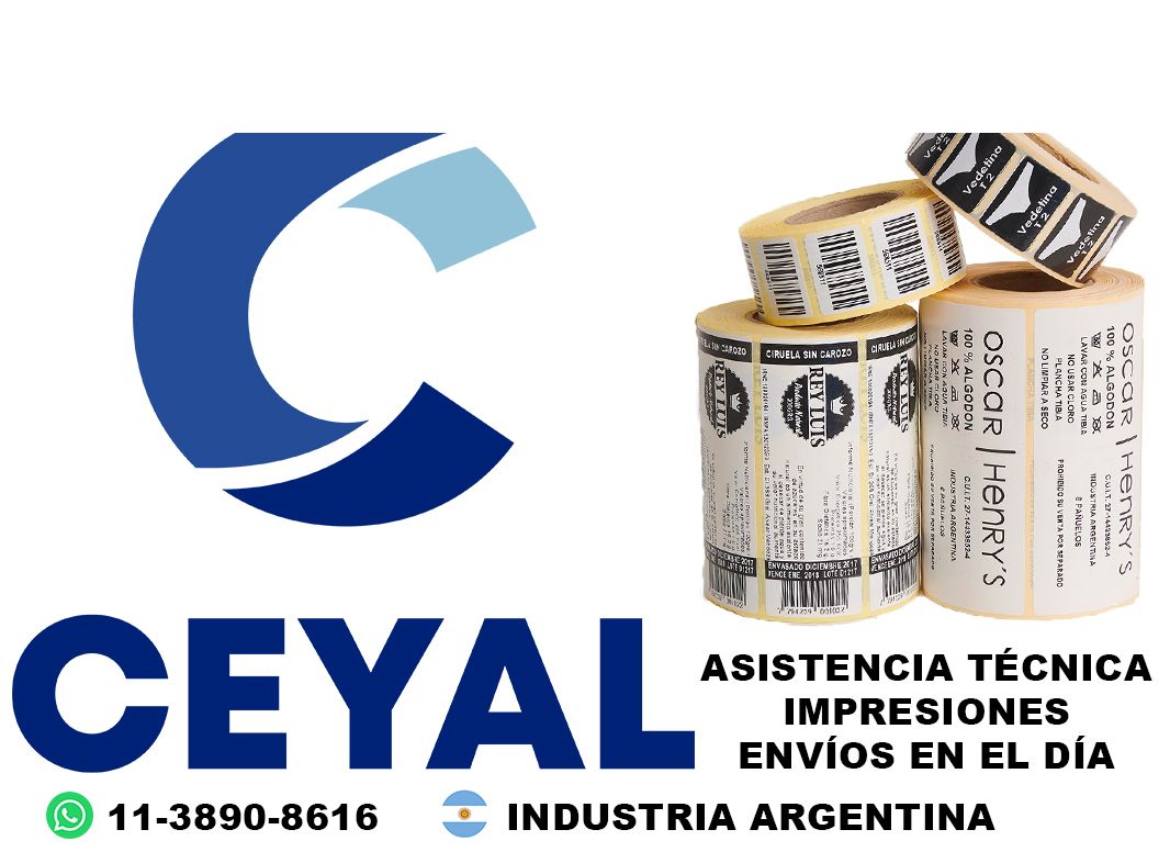 3320 impresora de etiquetas textil