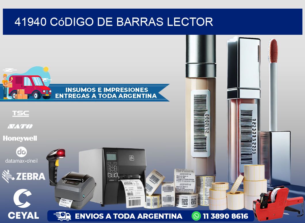 41940 Código de barras lector