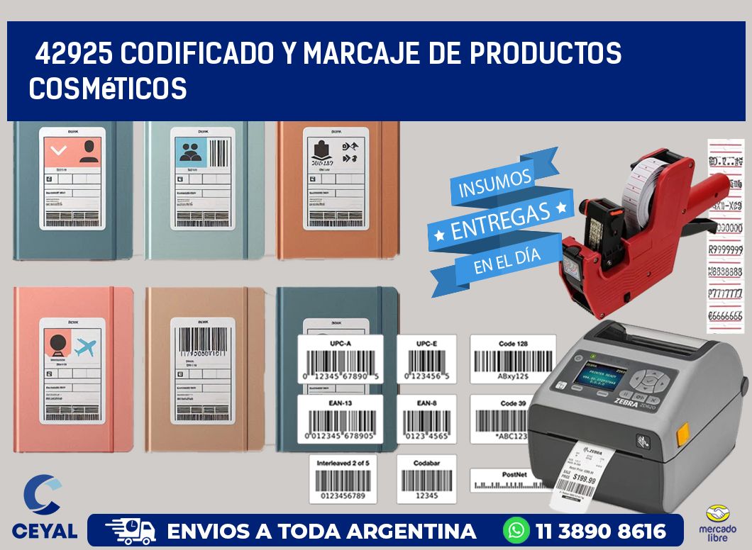 42925 codificado y marcaje de productos cosméticos