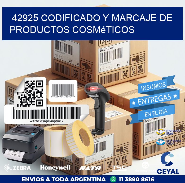 42925 codificado y marcaje de productos cosméticos