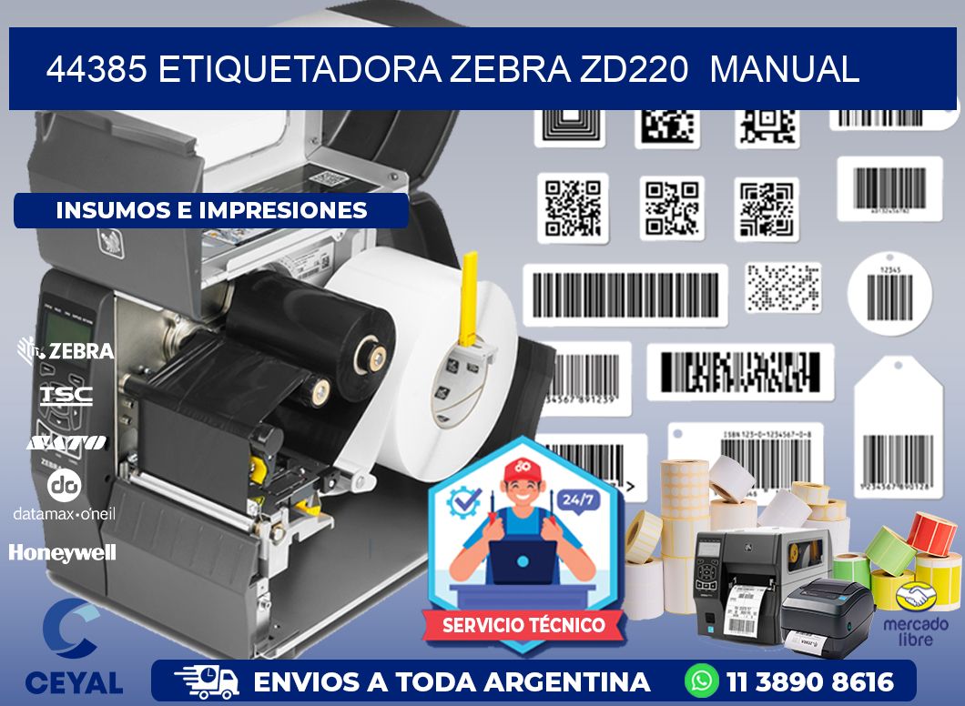 44385 Etiquetadora Zebra ZD220 manual