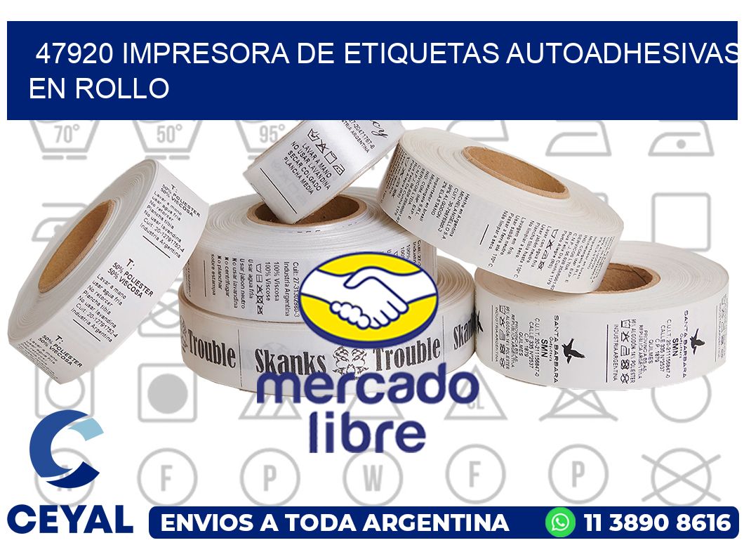 47920 impresora de etiquetas autoadhesivas en rollo