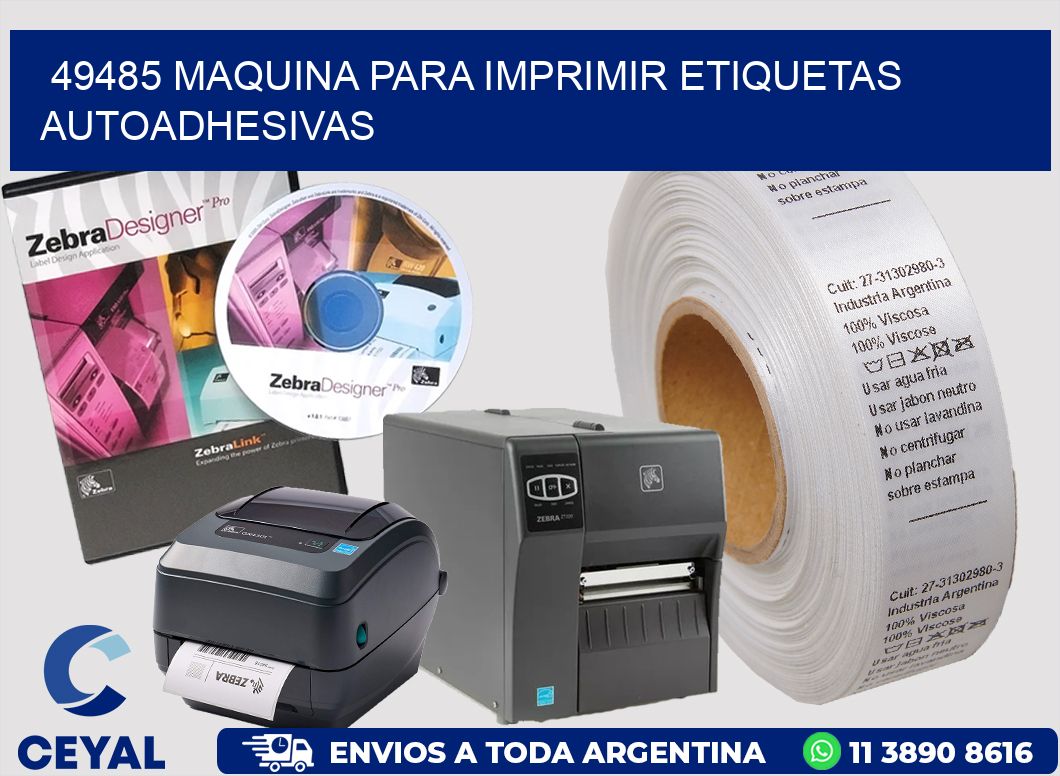 49485 maquina para imprimir etiquetas autoadhesivas