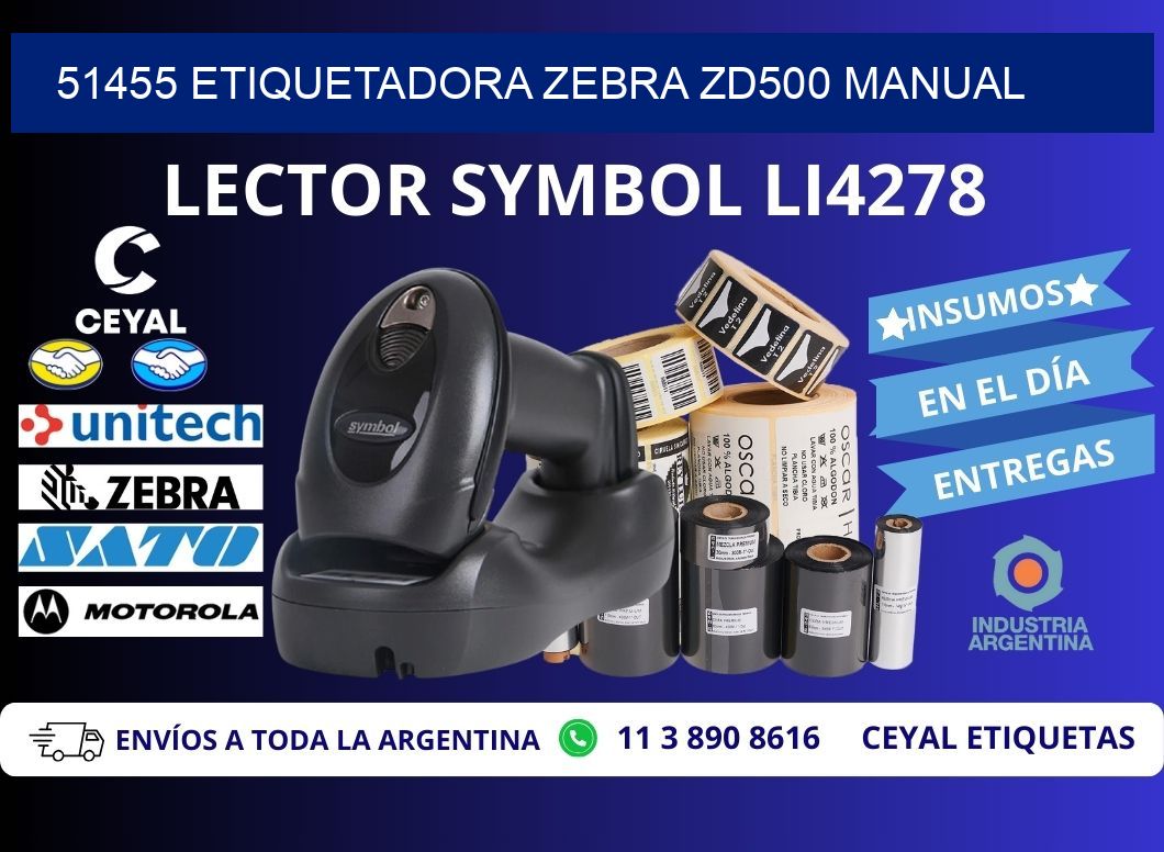 51455 Etiquetadora Zebra ZD500 manual