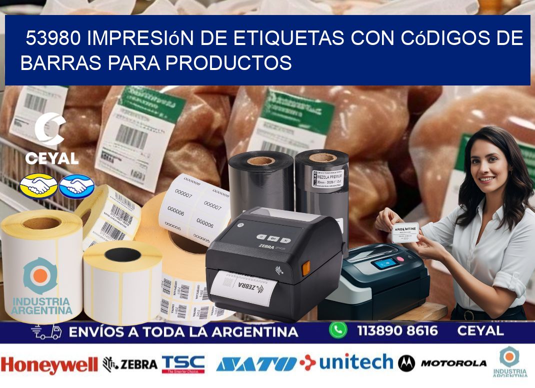 53980 Impresión de etiquetas con códigos de barras para productos