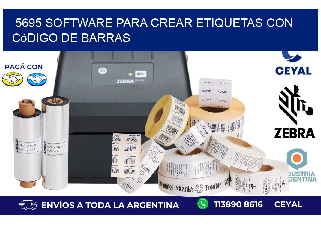 5695 Software para crear etiquetas con código de barras