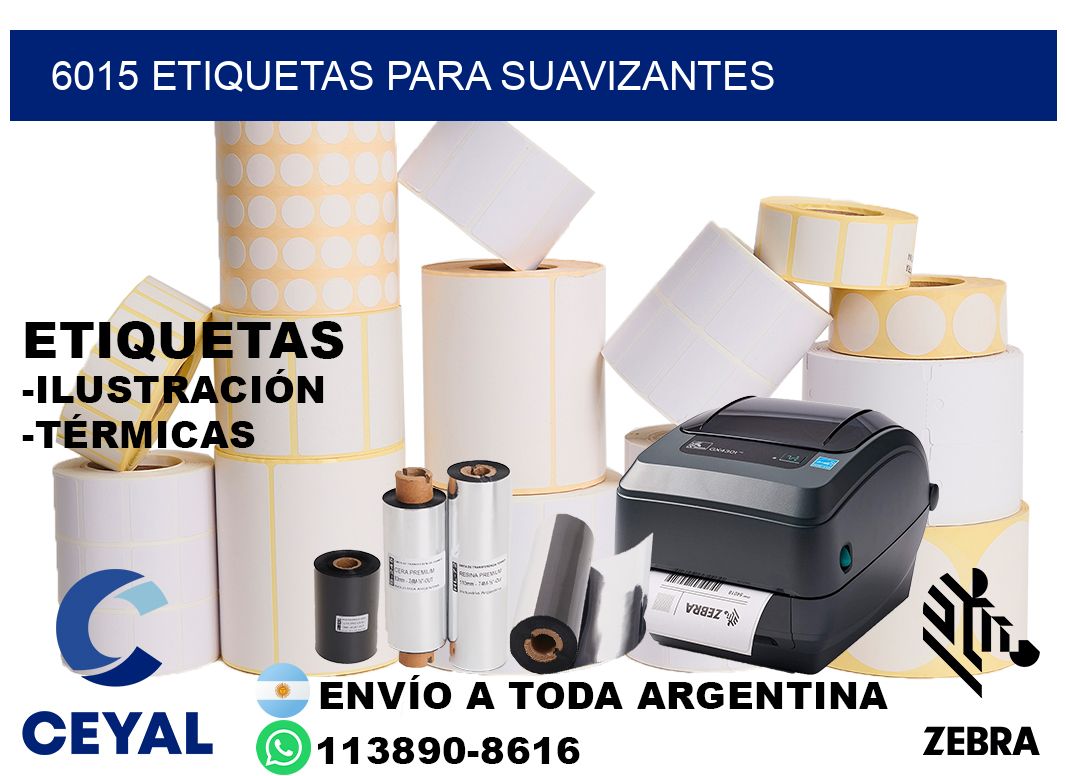 6015 Etiquetas para suavizantes
