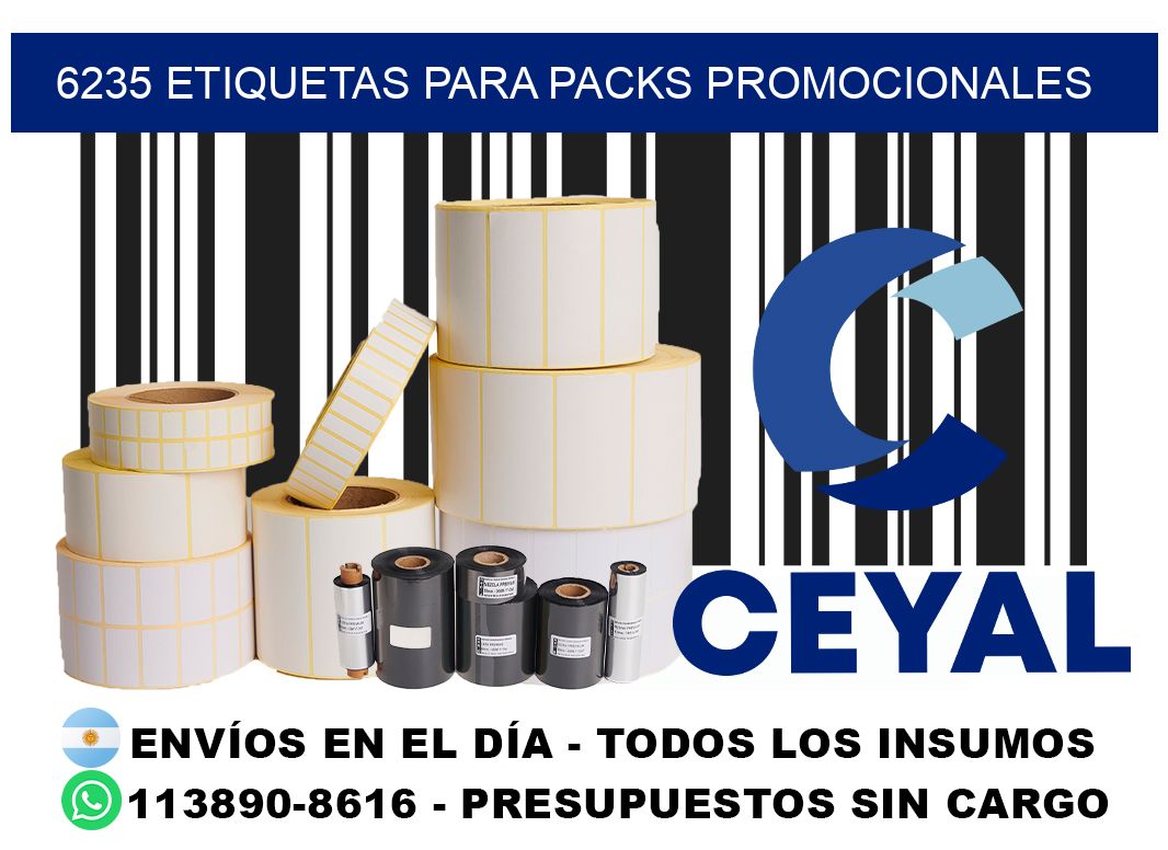 6235 Etiquetas para packs promocionales