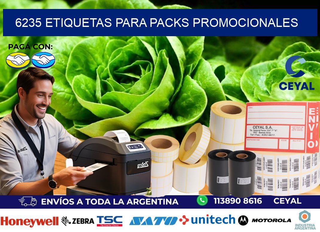 6235 Etiquetas para packs promocionales