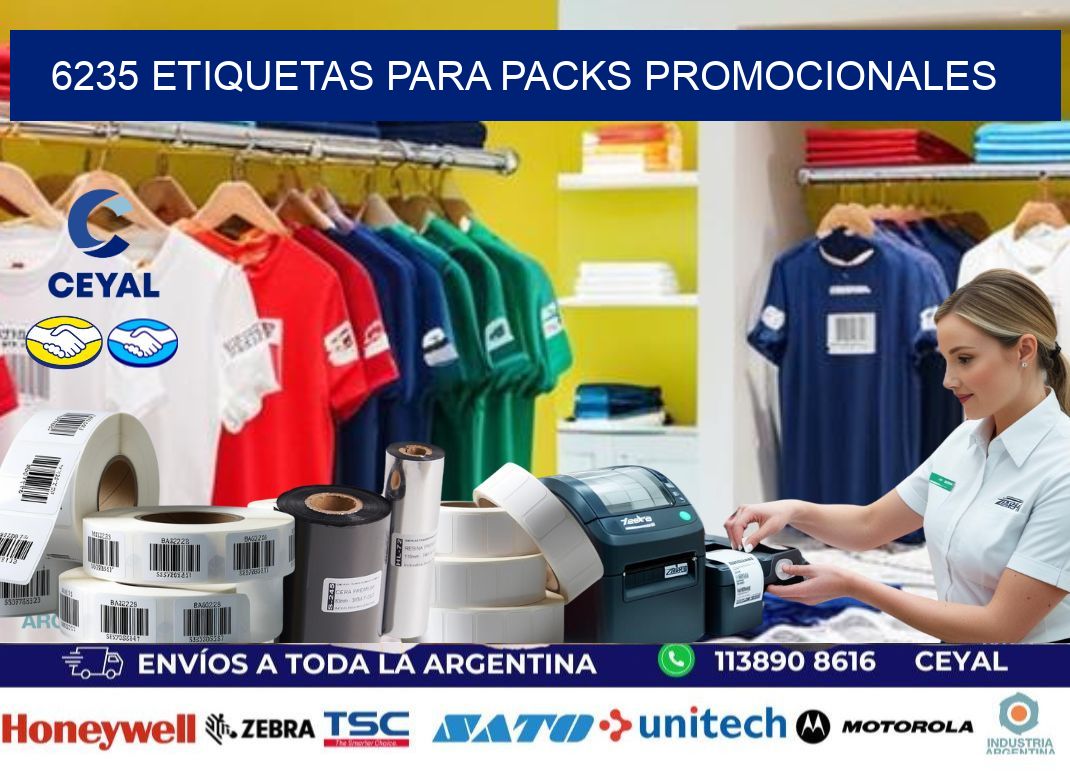 6235 Etiquetas para packs promocionales