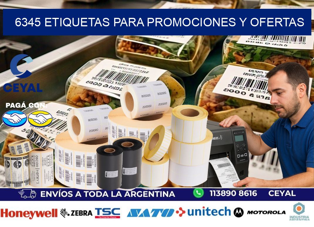 6345 Etiquetas para promociones y ofertas