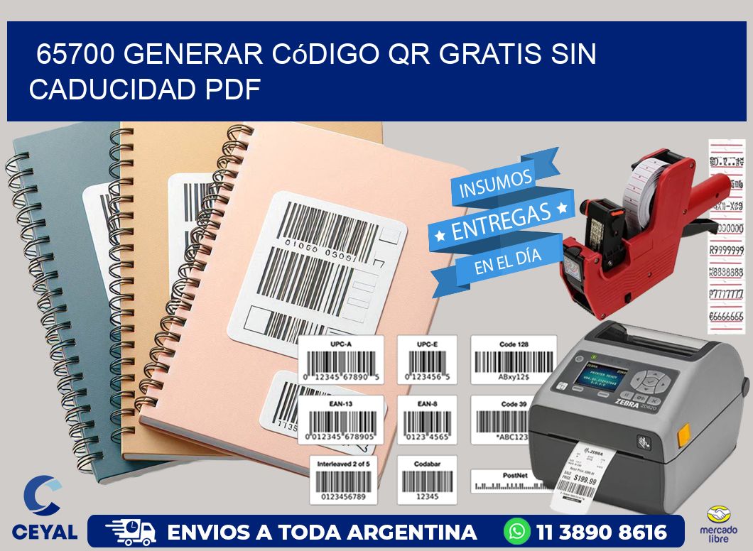 65700 Generar código QR gratis sin caducidad PDF