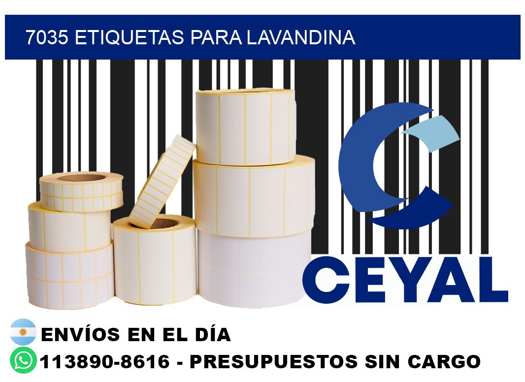 7035 Etiquetas para lavandina