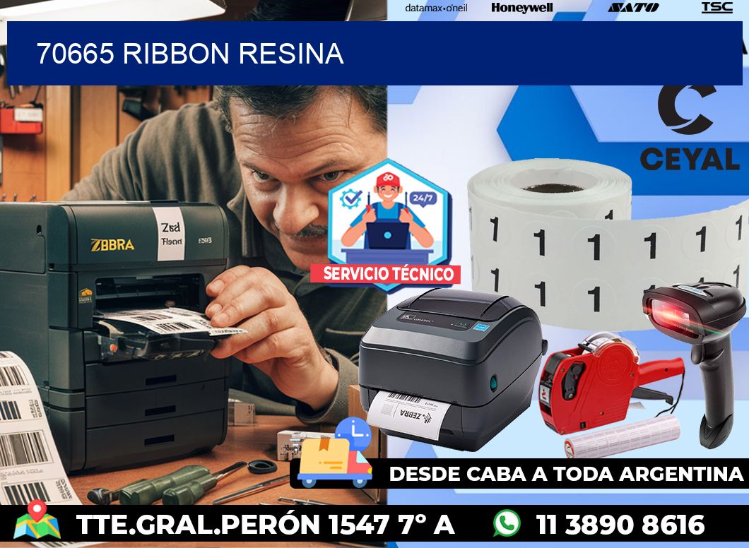 70665 Ribbon resina