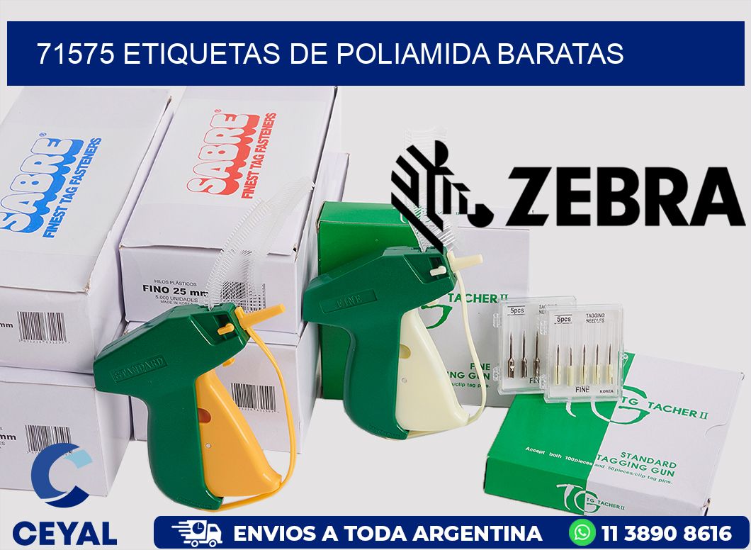 71575 etiquetas de poliamida baratas