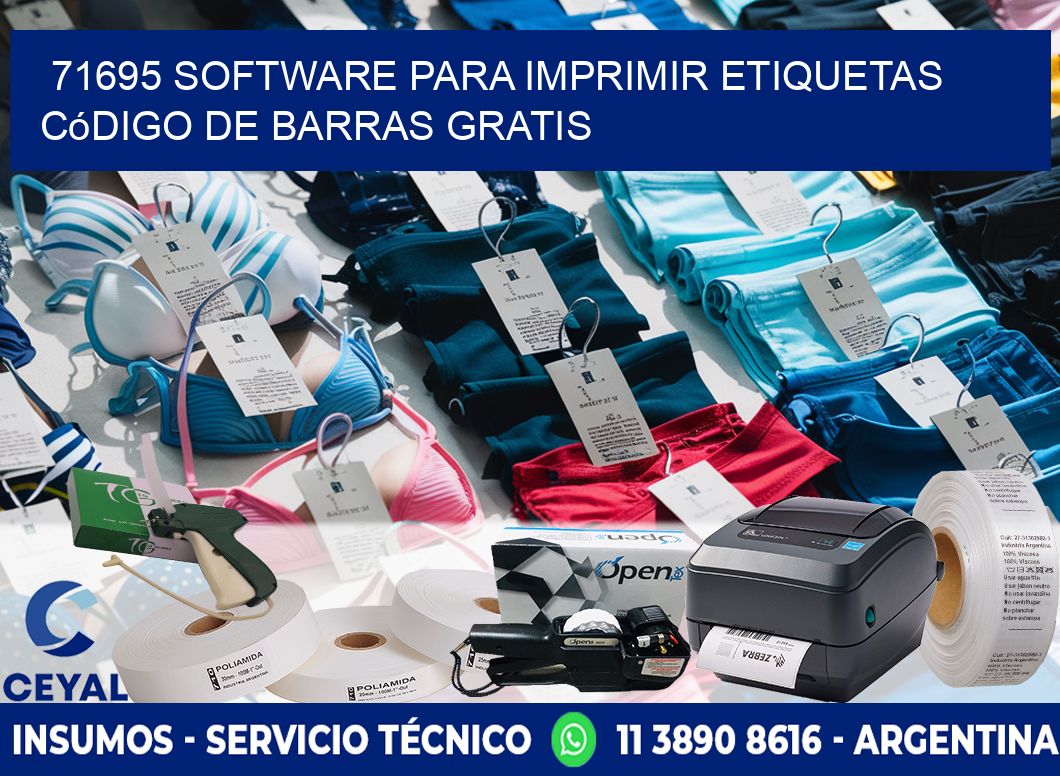 71695 Software para imprimir etiquetas código de barras gratis