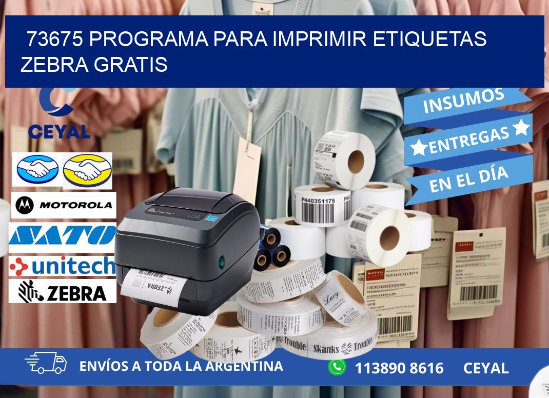 73675 Programa para imprimir etiquetas Zebra gratis