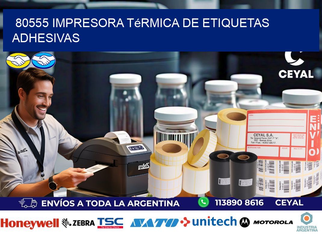 80555 Impresora térmica de etiquetas adhesivas