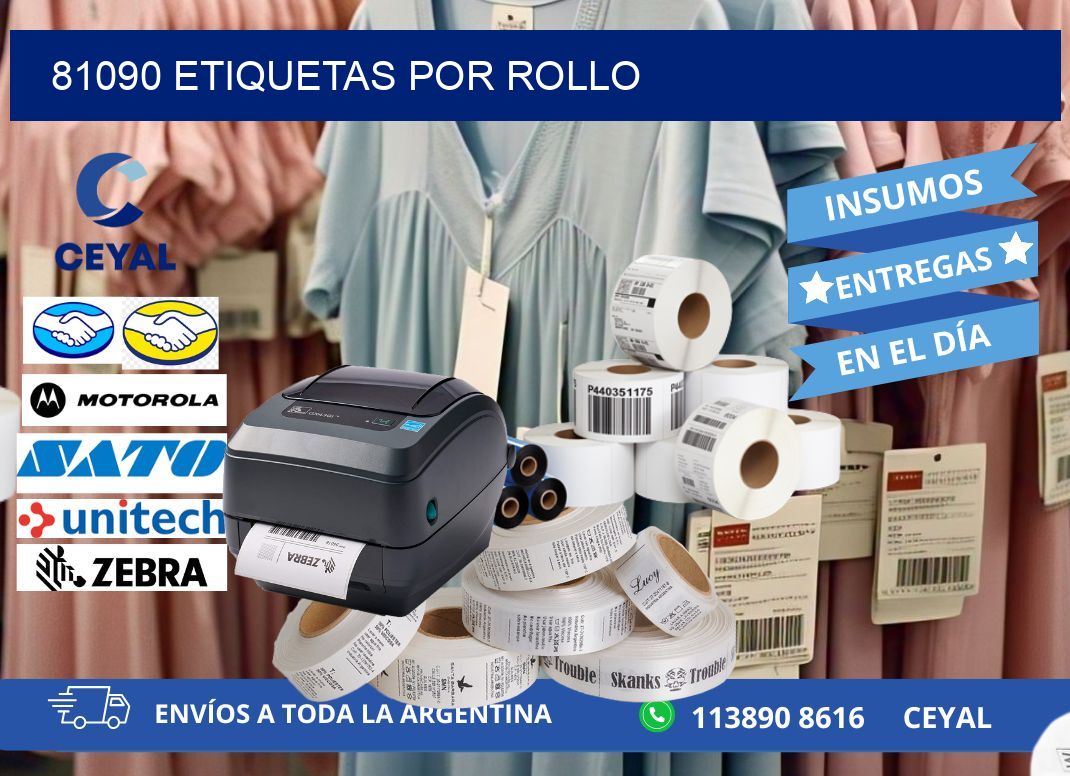 81090 Etiquetas por rollo