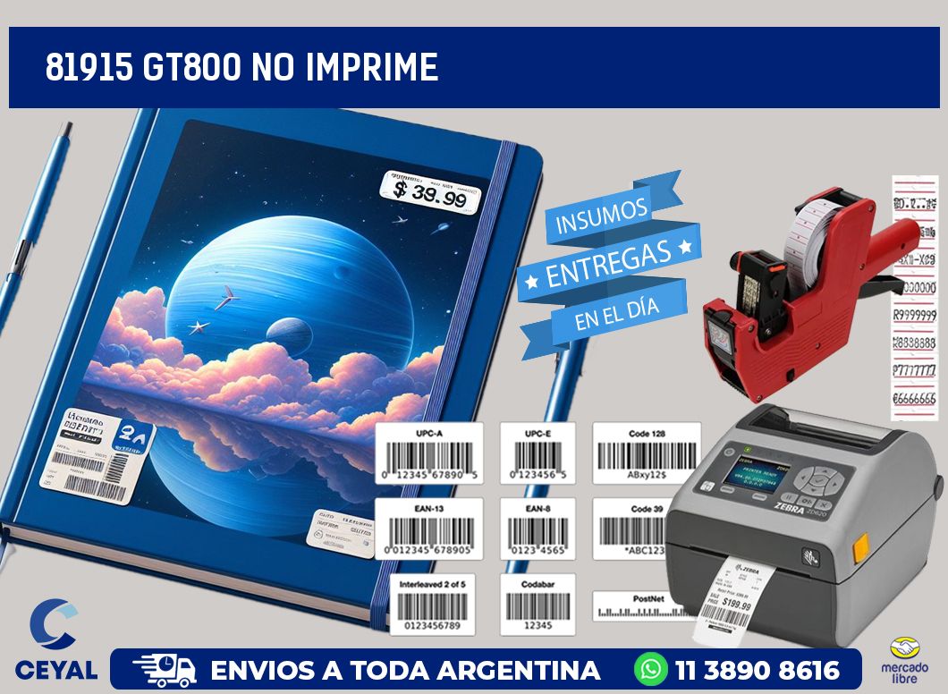 81915 GT800 no imprime