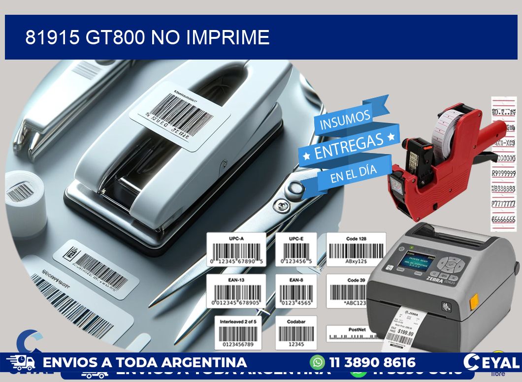 81915 GT800 no imprime