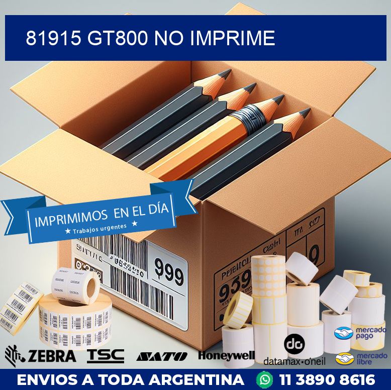 81915 GT800 no imprime