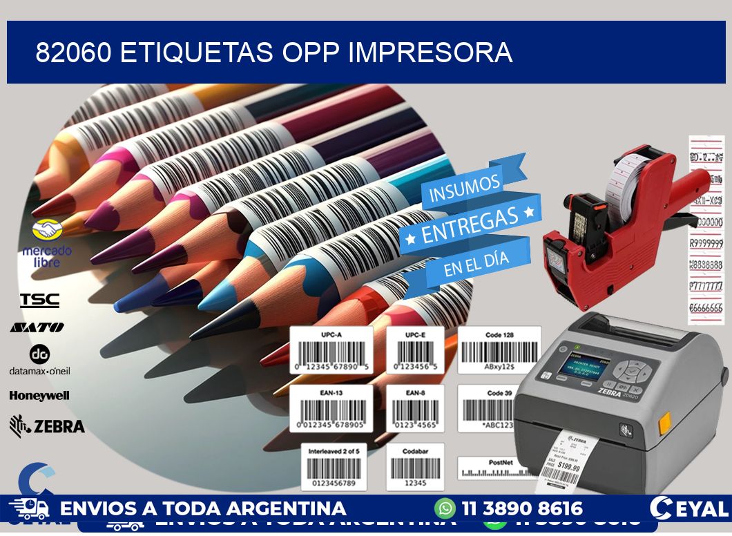 82060 etiquetas opp impresora