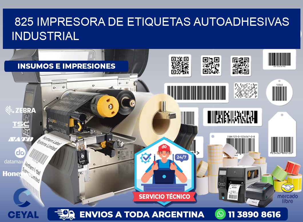 825 Impresora de etiquetas autoadhesivas industrial