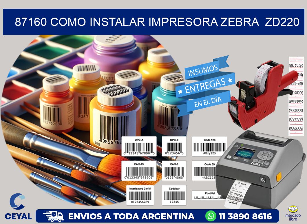 87160 Como instalar impresora Zebra ZD220