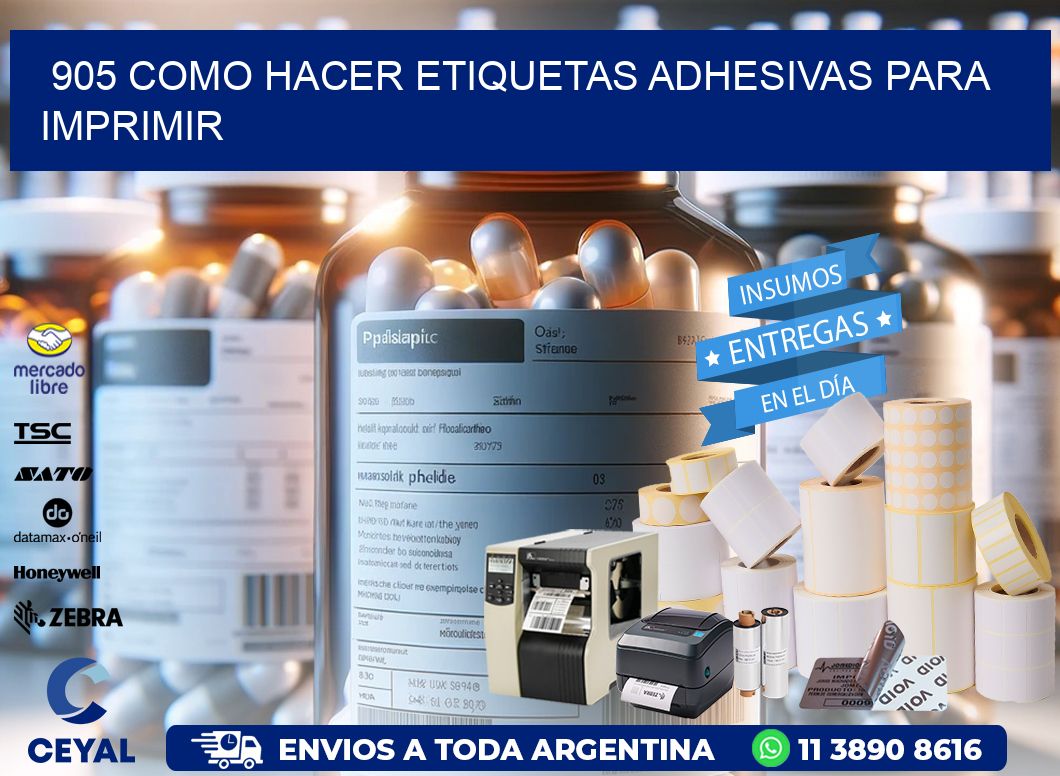 905 Como hacer etiquetas adhesivas para imprimir