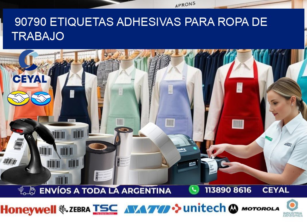 90790 Etiquetas adhesivas para ropa de trabajo