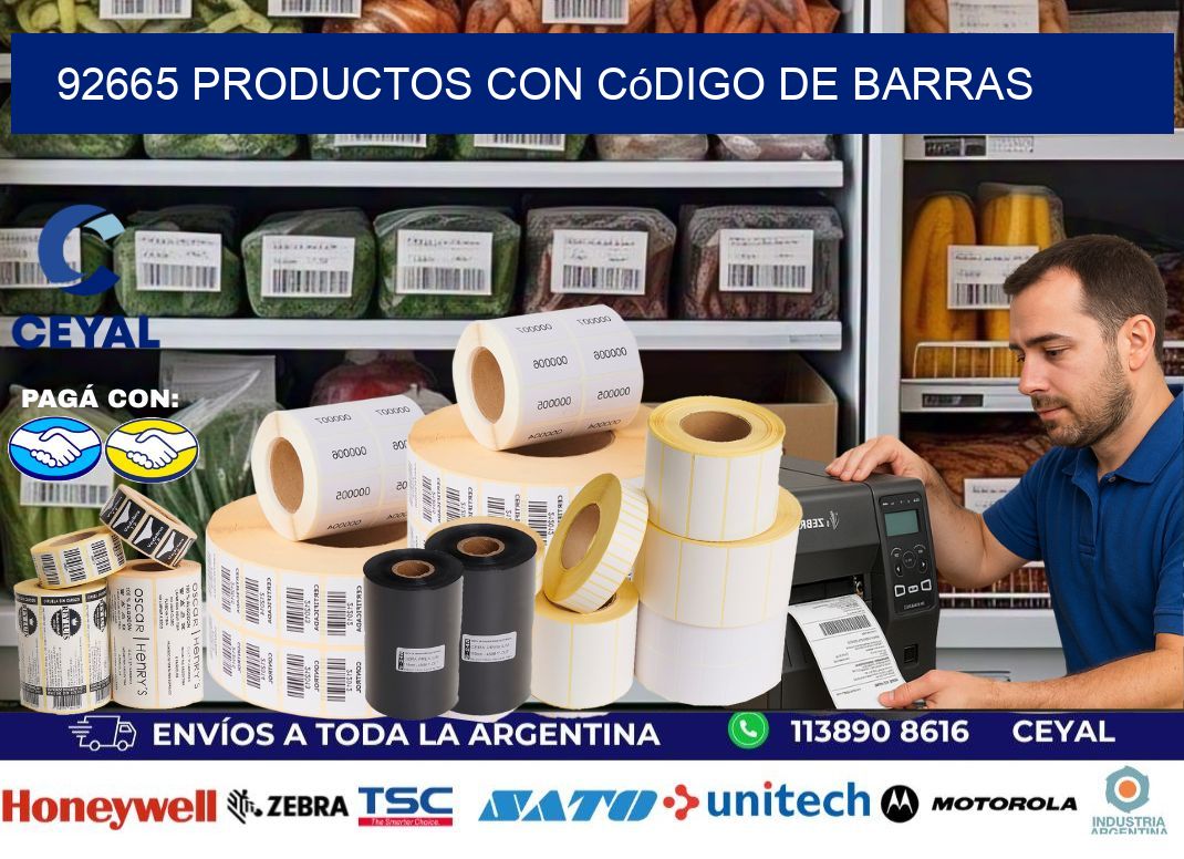 92665 Productos con código de barras