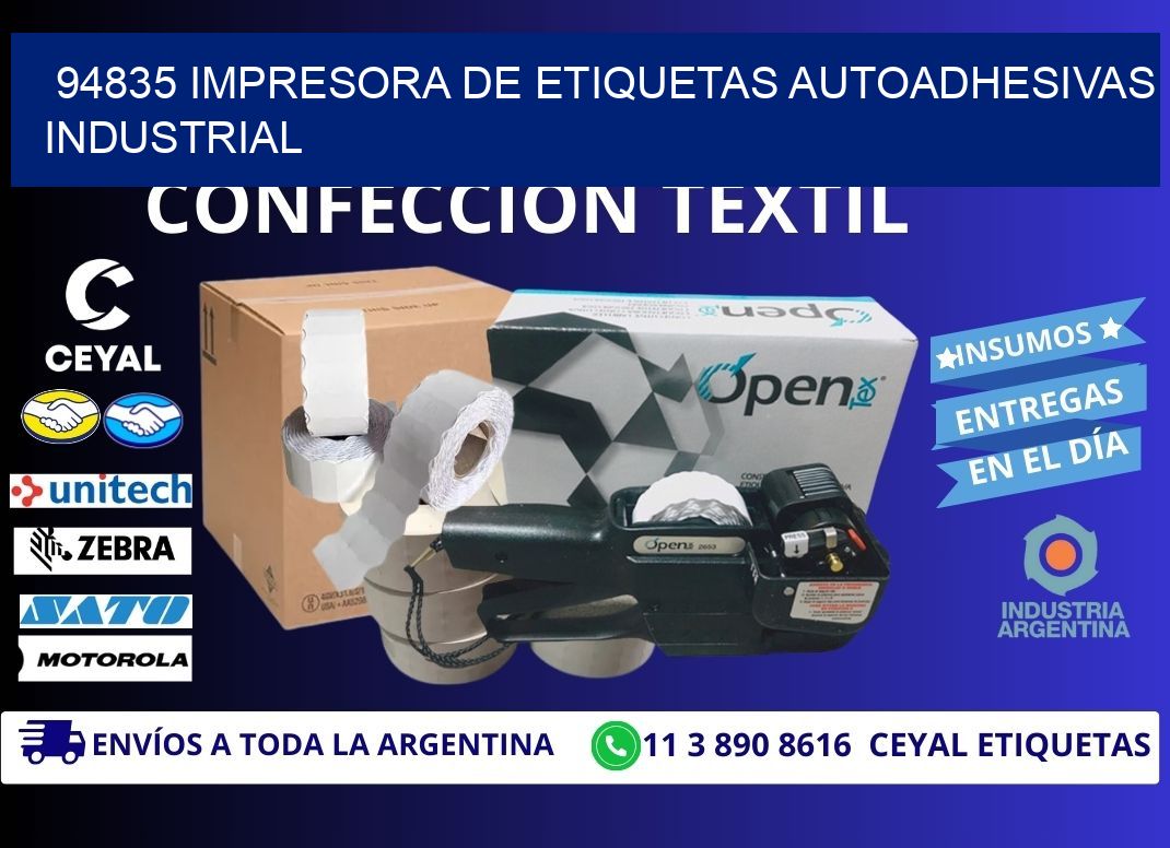 94835 Impresora de etiquetas autoadhesivas industrial