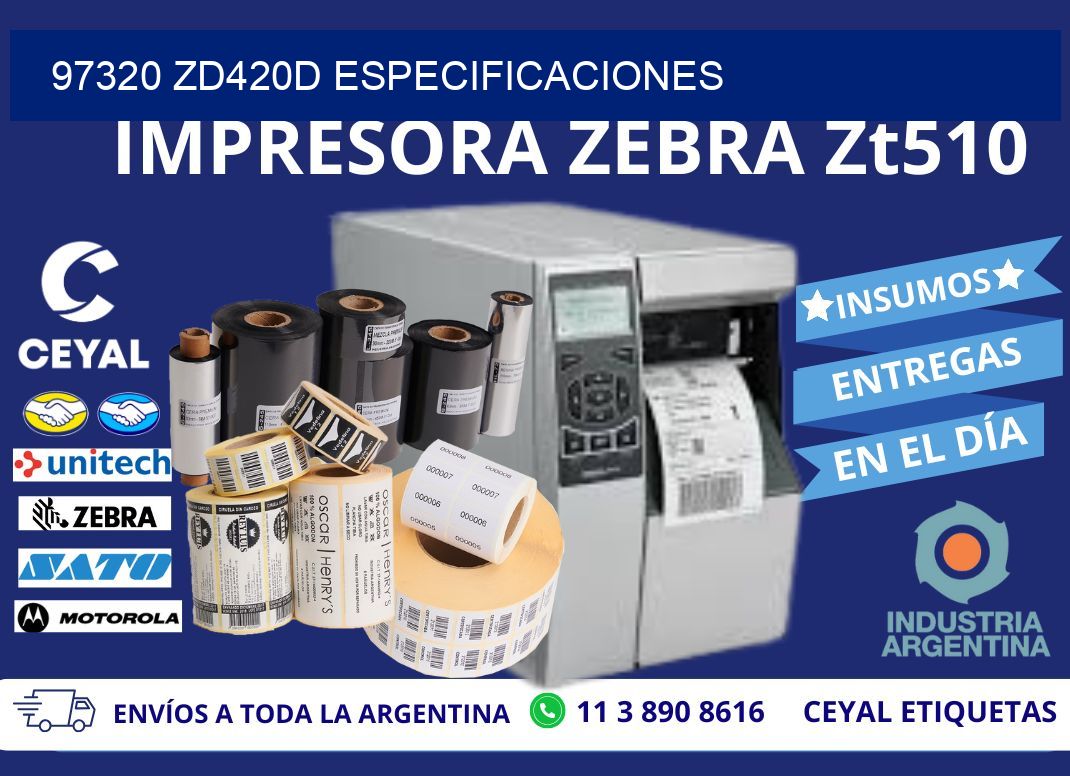 97320 ZD420d especificaciones