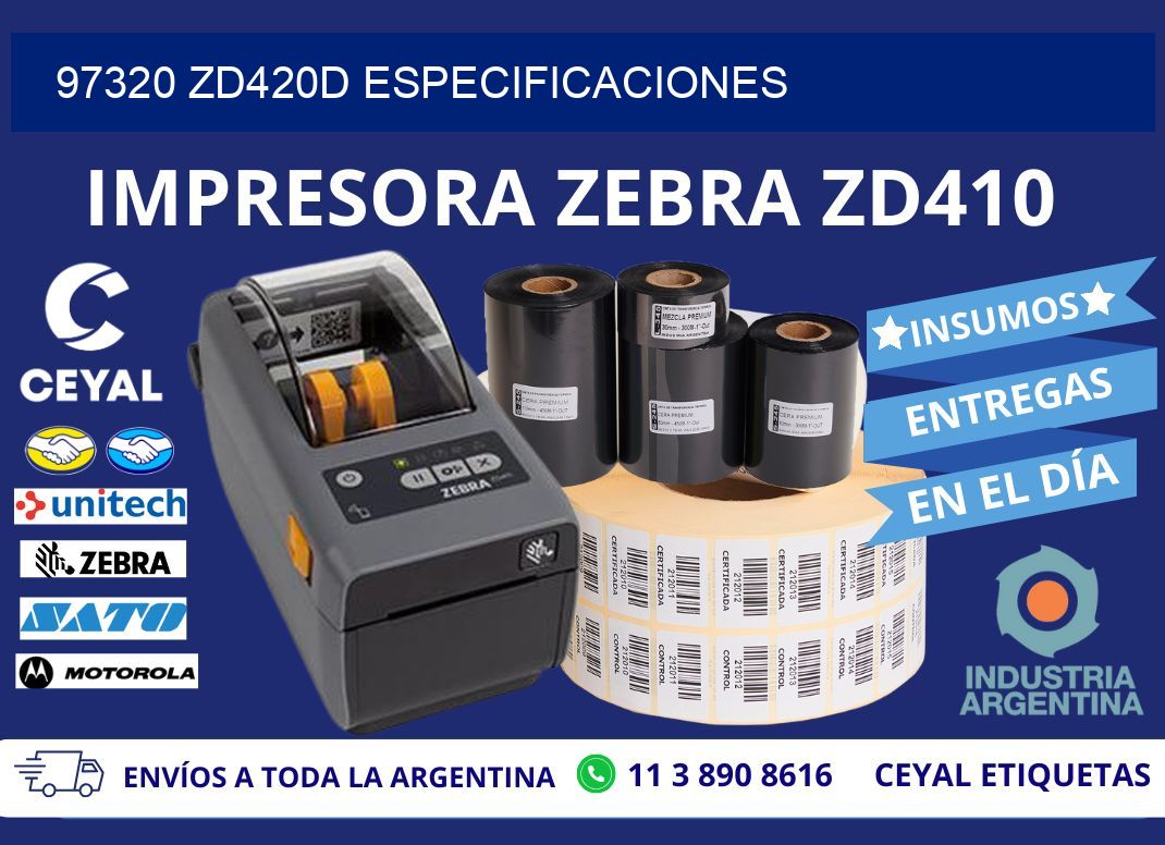 97320 ZD420d especificaciones