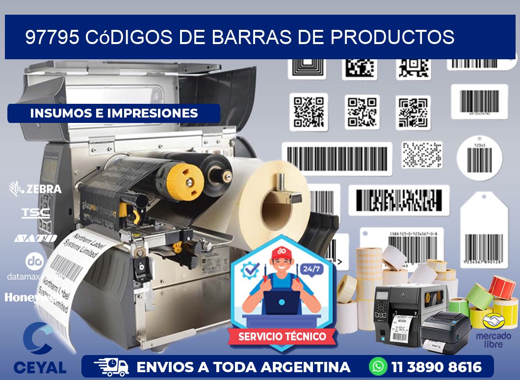 97795 Códigos de barras de productos