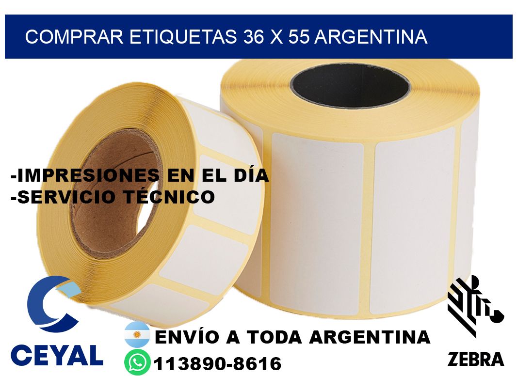 Comprar etiquetas 36 x 55 argentina
