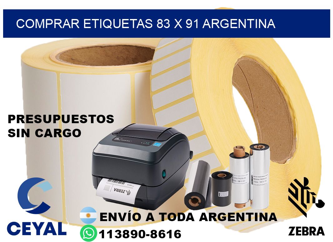 Comprar etiquetas 83 x 91 argentina